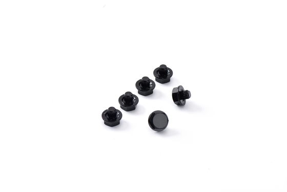 17mm van de Legerings de Decoratieve Spijkers van het Hexuitdraaialuminium Schroeven van de de Elektroforese Zwarte Hub voor Voertuig