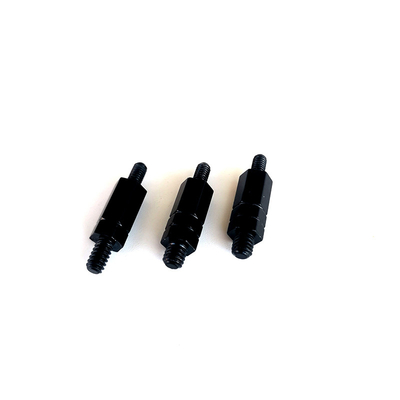 #4-40 Dubbele einddraad Hex Bracket Voor Chassis Connection Koud gesmeed M3 10mm Electrophoresis Zwart Hex Stud