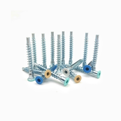 Gepersonaliseerde rechtstreekse reparatie meubels schroeven Countersunk Hexagonal Roller Coaster draad