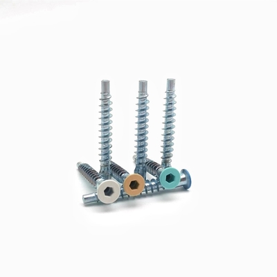 Gepersonaliseerde rechtstreekse reparatie meubels schroeven Countersunk Hexagonal Roller Coaster draad