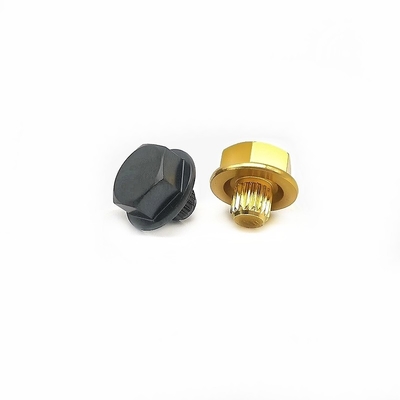 Aangepaste zeshoekige aluminium rechte schroef auto hub decoratieve nagel cd
