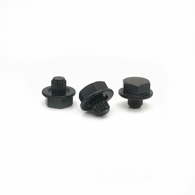 Aangepaste zeshoekige aluminium rechte schroef auto hub decoratieve nagel cd