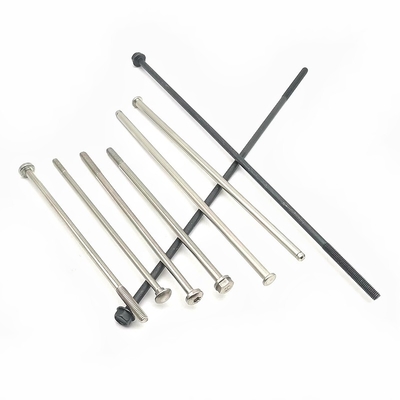 Onderhandelbare lange schroef voor automobiel motor draad Diameter draad Type Afwerking Flat Head Machine Schroef