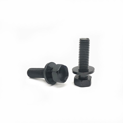 10.9 koolstofstaal met zeshoekige kopbout externe platte pad combinatie schroef