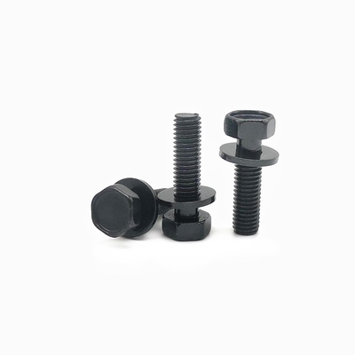 10.9 koolstofstaal met zeshoekige kopbout externe platte pad combinatie schroef
