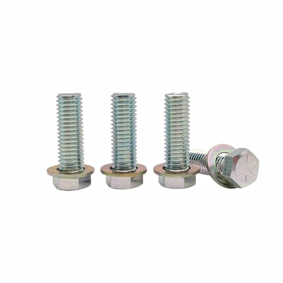 Fabriek Groothandel Milieubescherming Kleur Zink Hexagon Bolt Elektroforese Zwart Hexagon Full Tooth Schroef.
