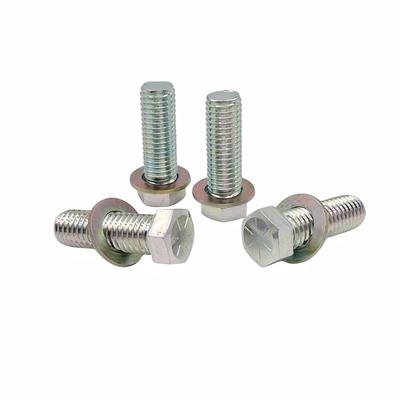 Groothandel Milieubescherming Zwart Zink Buiten Hexagon Bolt Kleur Zink Volstreng Hexagon hoofd schroef