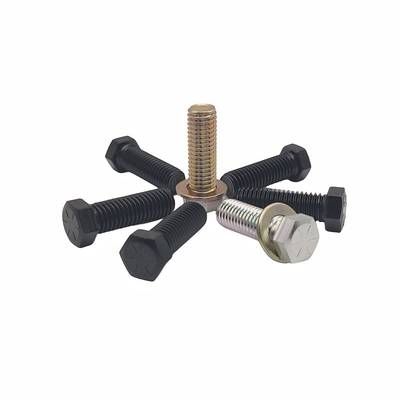 Fabriek Groothandel Milieubescherming Kleur Zink Hexagon Bolt Elektroforese Zwart Hexagon Full Tooth Schroef.