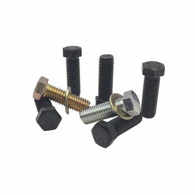 Fabriek Groothandel Milieubescherming Kleur Zink Hexagon Bolt Elektroforese Zwart Hexagon Full Tooth Schroef.