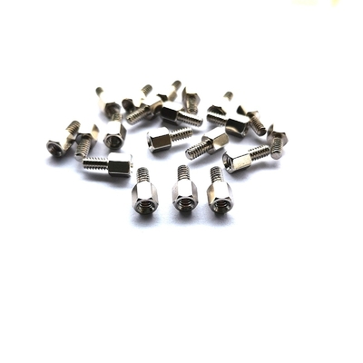 10.8mm Gepolijste Hex #4-40 Hoofd Staal Standoff Schroeven Roestvrij staal Hexagonale Single Standoff Schroef