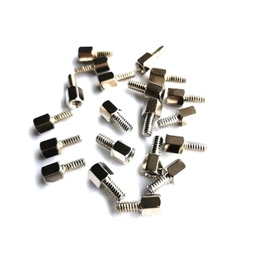 10.8mm Gepolijste Hex #4-40 Hoofd Staal Standoff Schroeven Roestvrij staal Hexagonale Single Standoff Schroef