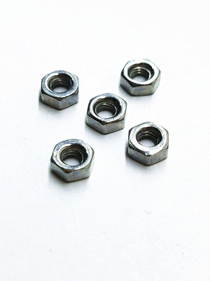 Hex Nut Zink Nickel Alloy Vastkoppelingen van roestvrij staal Originele kleur