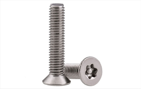 Flat Head Anti Theft Security Screws Voldoet aan ISO 9001 Normen Gecertificeerd ontwerp