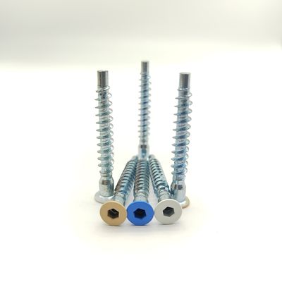 Roestvrij staal M5 self-tapping schroeven Zink geplatte platte koppakket van 100