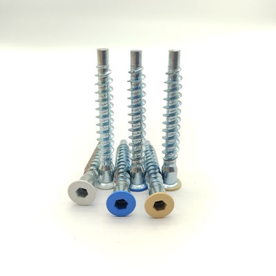 Roestvrij staal M5 self-tapping schroeven Zink geplatte platte koppakket van 100