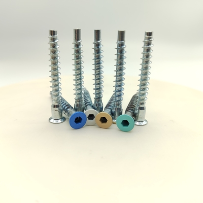 Roestvrij staal M5 self-tapping schroeven Zink geplatte platte koppakket van 100