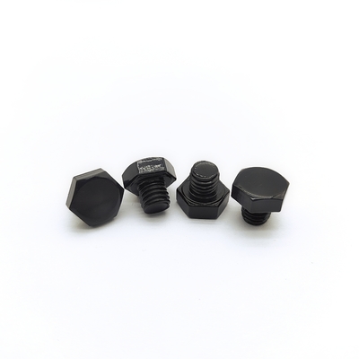 M8x1,25 mm roestvrij staal Hex Bolt 12,3 mm Zwart Elektrochrom