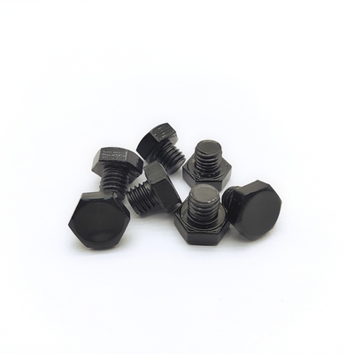 M8x1,25 mm roestvrij staal Hex Bolt 12,3 mm Zwart Elektrochrom