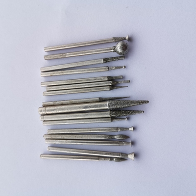 6mm Diamond Rotary Burr Drill Bit met 3mm Steel voor Roterend Hulpmiddel Diamond Nail Head Deburring Tool
