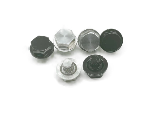 Van het Wielbouten van de aluminiumlegering Decoratieve de Elektroforese Zwarte Geanodiseerde Natuurlijke Kleur