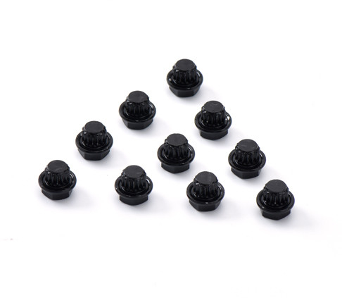 17mm van de Legerings de Decoratieve Spijkers van het Hexuitdraaialuminium Schroeven van de de Elektroforese Zwarte Hub voor Voertuig