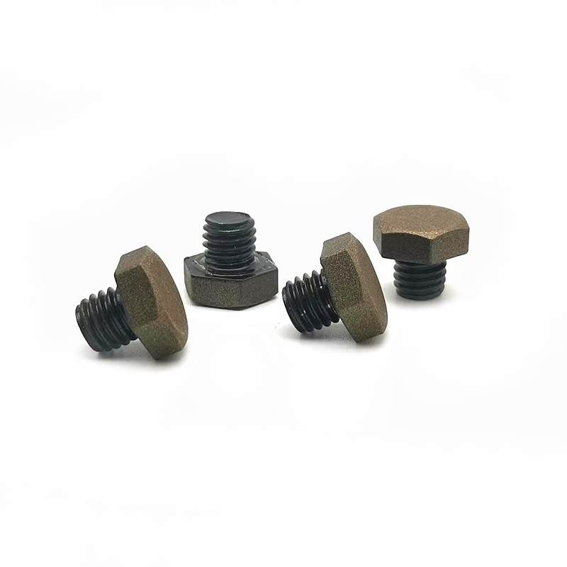 CD van douane Hexagon Decoratieve Spijkers Schroeven 7.0mm Roestvrij staal Volledige Tand
