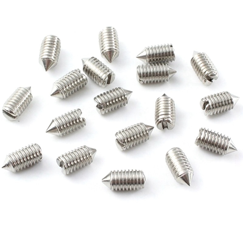 Fabriek directe verkoop roestvrij staal 304 Slotted Tip Set Schroef Machine Meter Spire Schroef