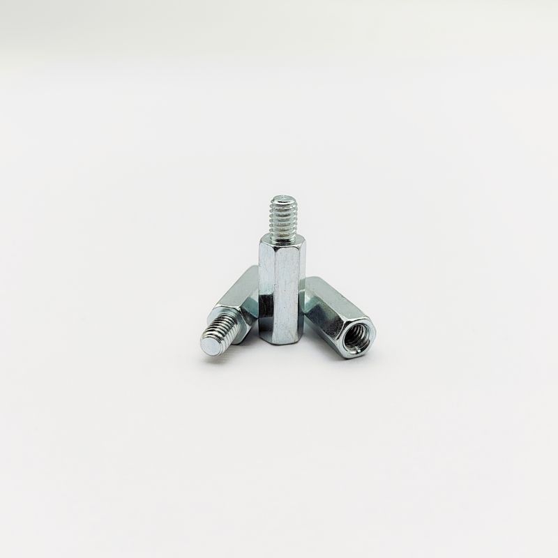 Heavy Duty Man-Female Hex Standoff Screw - Industriële kwaliteit - Blauw-Zinkgeplatte - M4 tot en met M10