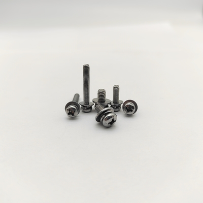 Phillips Pan hoofdschroeven met vergrendelingswasser Zinkgeplatte veer + platte wasser inclusief anti-lossen M4-M12