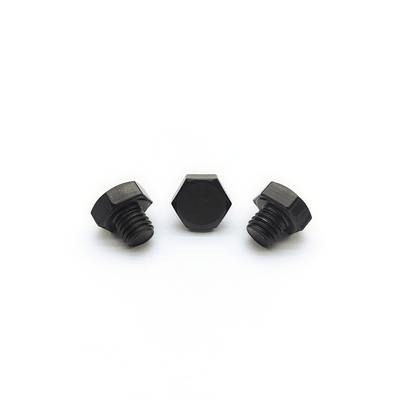 M8x1,25 mm roestvrij staal Hex Bolt 12,3 mm Zwart Elektrochrom